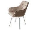 Стул MAVERICK 360 град. поворот. BLUVEL-40 BEIGE/ белый каркас, в Кургане