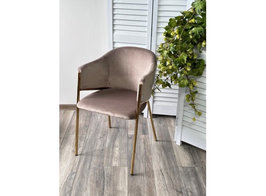 Стул DILL BLUVEL-40 BEIGE, велюр/ золотой каркас в Кургане