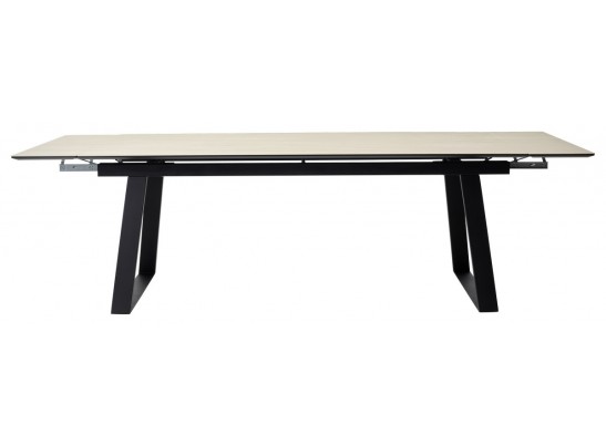 Стол Франк 200 Дуб коричневый, керамика / черный каркас в Кургане