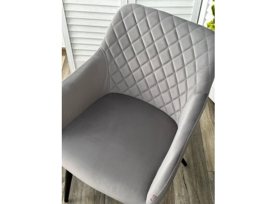 Стул BRANDY 505-35 Серый, велюр "беспальчиковый" / черный каркас, в Кургане