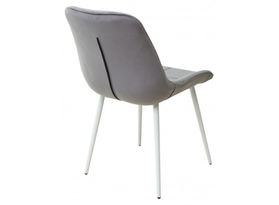 Стул ХОФМАН, цвет H-15 Темно-серый, велюр / белый каркас в Кургане