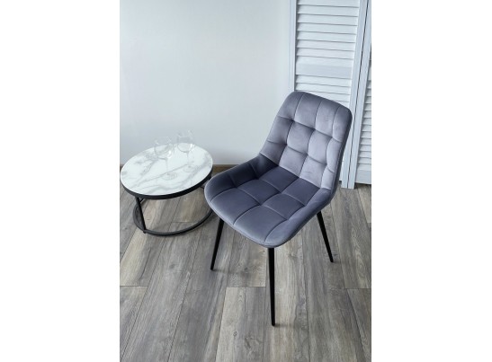 Стул ХОФМАН, цвет H-14 Cерый, велюр / черный каркас в Кургане