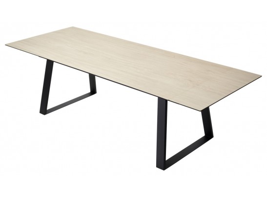 Стол Франк 200 Дуб коричневый, керамика / черный каркас в Кургане