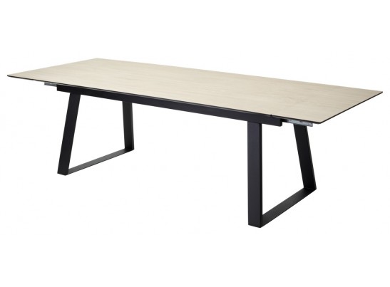 Стол Франк 200 Дуб коричневый, керамика / черный каркас в Кургане