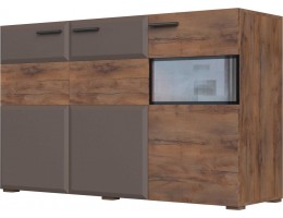 Тумба 3 двери Рио Таксус/Смоки Софт 